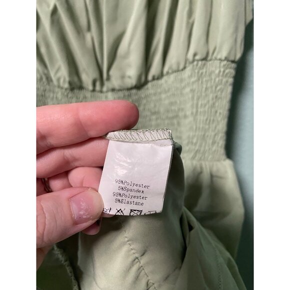 Scarlett Darkness Women's Sage Light Green Ruffle‎ Dress Size XL - Picture 7 of 9